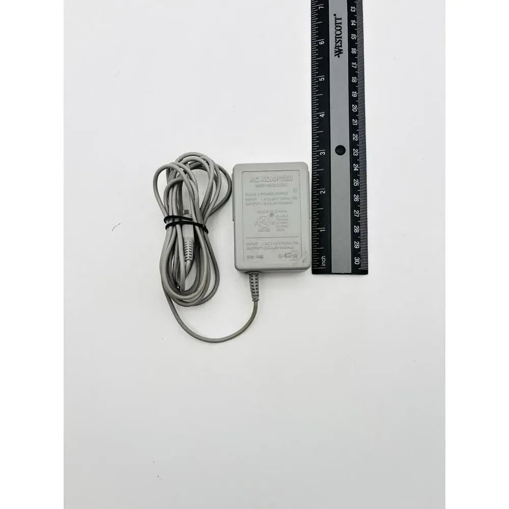 Nintendo WAP-002 OEM Wall Charger for Nintendo DS/3DS/2DS XL - Gray Tested Works